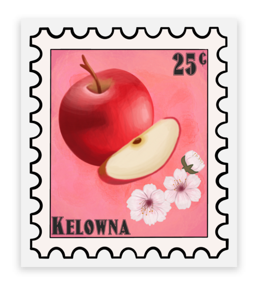 Postage Stamp Transparent Vinyl Stickers