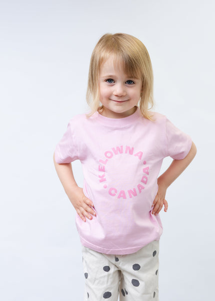 Pink/Pink 'Kelowna • Canada' Toddler T-shirt
