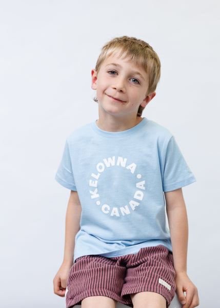 Light Blue/White 'Kelowna • Canada' Toddler T-shirt