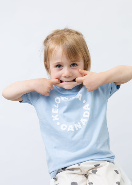 Light Blue/White 'Kelowna • Canada' Toddler T-shirt