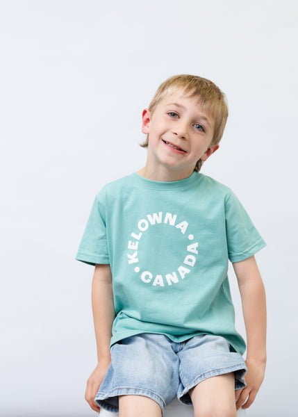 Teal/White 'Kelowna • Canada' Toddler T-shirt