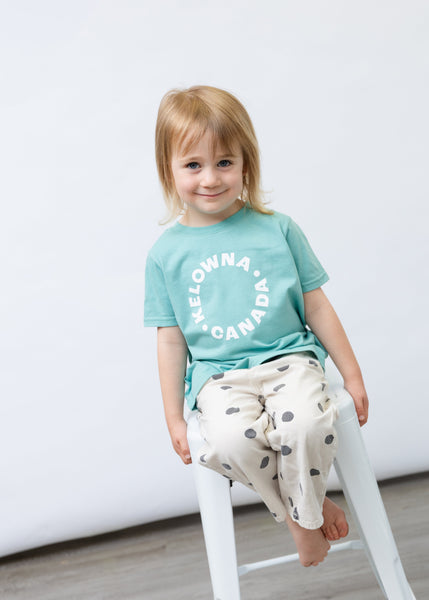 Teal/White 'Kelowna • Canada' Toddler T-shirt