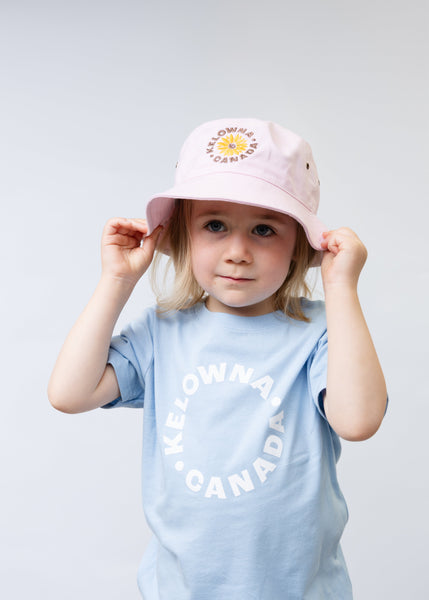 Pink Arrowleaf 'Kelowna • Canada' Youth Bucket Hat