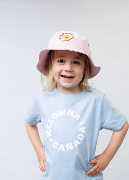 Pink Arrowleaf 'Kelowna • Canada' Youth Bucket Hat