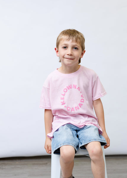 Pink/Pink 'Kelowna • Canada' Youth T-Shirt