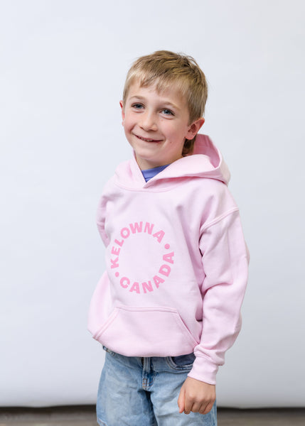 Pink/Pink 'Kelowna • Canada' Youth Hoodie
