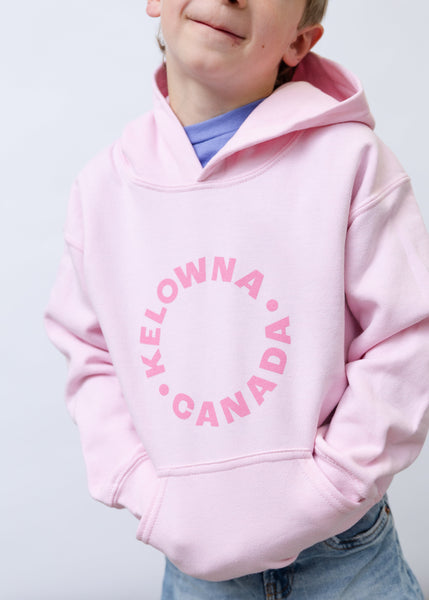 Pink/Pink 'Kelowna • Canada' Youth Hoodie