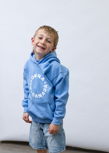 Blue/White 'Kelowna • Canada' Youth Hoodie