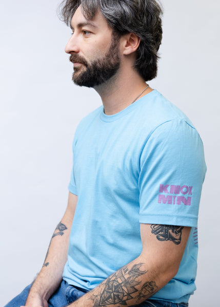Ocean Blue/Purple 'Knox Mountain' T-shirt