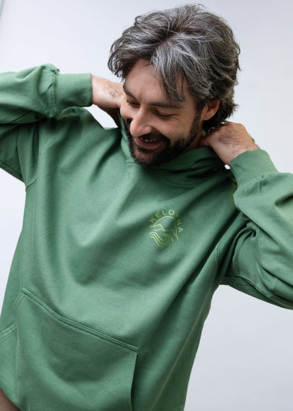 Balsam Green/Green 'Kelowna Mountain Wave' Hoodie