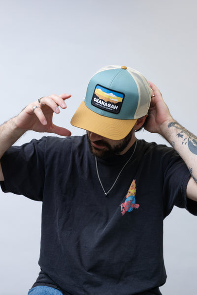 Smoke Blue/Beige/Amber 'Okanagan' Trucker Snapback