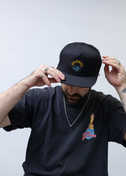 Black 'Kelowna Mountain Wave' Snapback