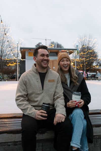 Oatmeal Heather 'Kelowna Vibes' Quarter Zip