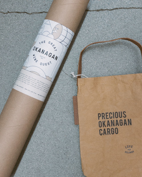 Faux Leather Paper Wine Bag