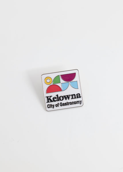 Kelowna 'City of Gastronomy' Enamel Pin