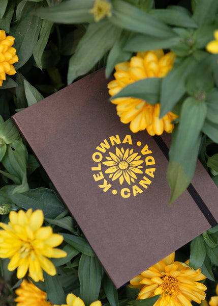 Brown 'Kelowna • Canada' Arrowleaf Notebook