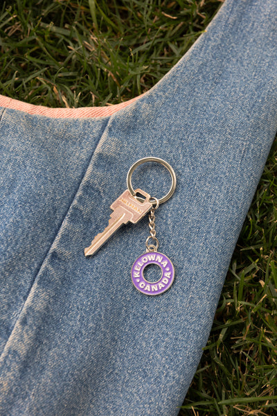 'Kelowna • Canada' Enamel Keychain