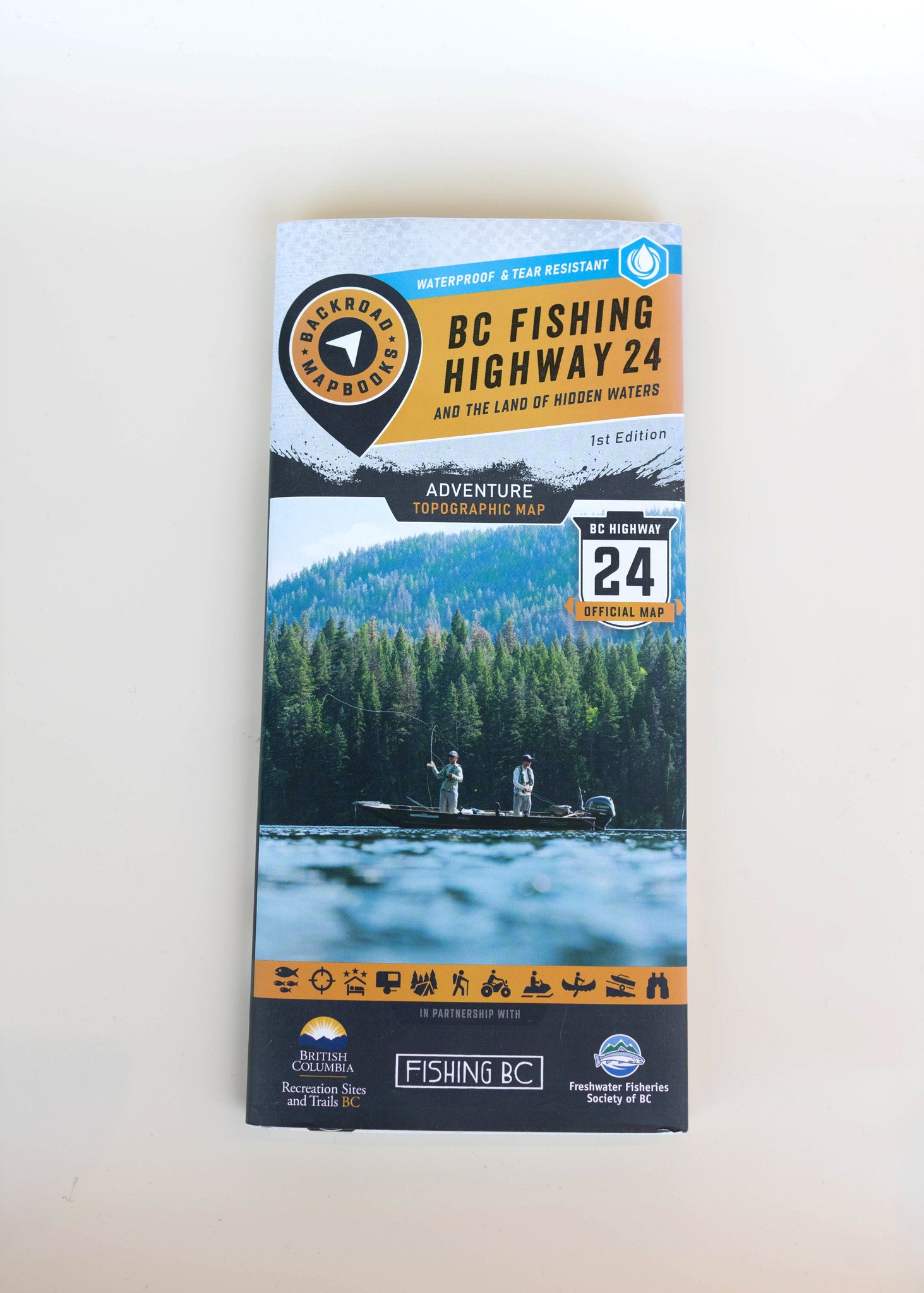 BC Fishing Highway 24 Backroads Map