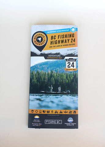 BC Fishing Highway 24 Backroads Map