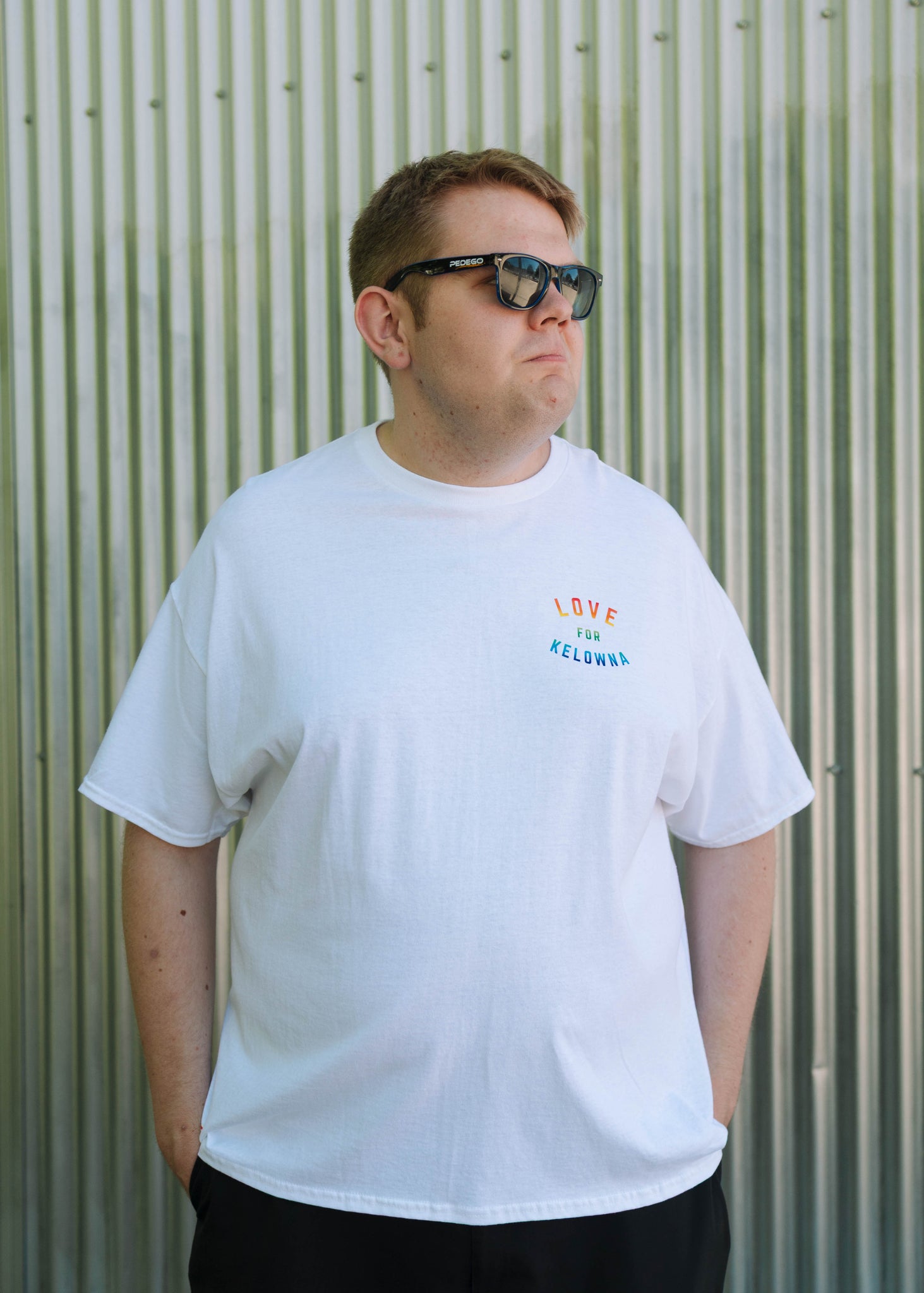 White 'Love for Kelowna' Pride T-shirt