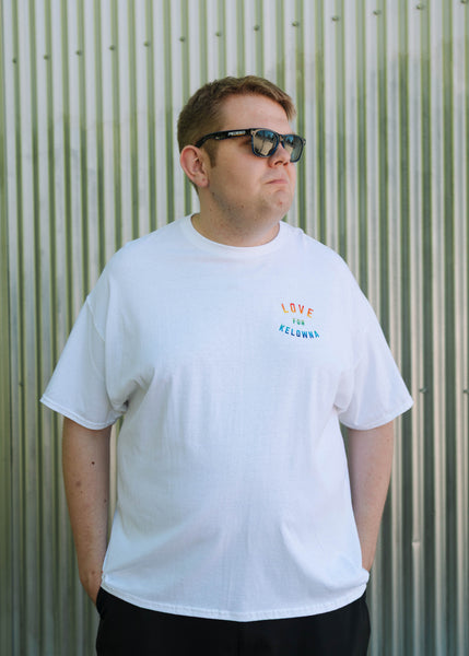 White 'Love for Kelowna' Pride T-shirt