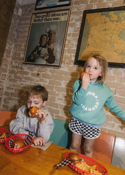 Teal/White 'Kelowna • Canada' Toddler Hoodie