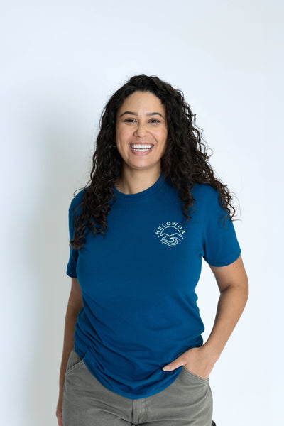 Cool Blue 'Kelowna Mountain Wave' T-Shirt