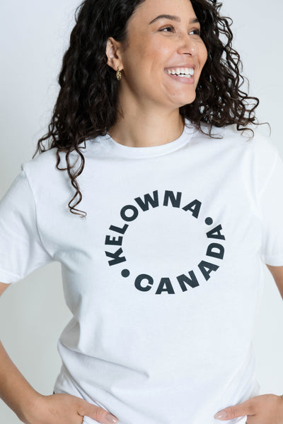 White/Black 'Kelowna • Canada' T-Shirt