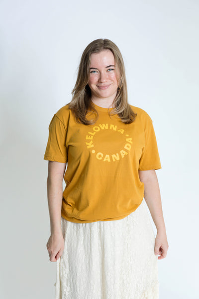 Antique Gold/Cider 'Kelowna • Canada' T-Shirt