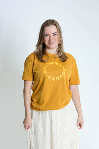 Antique Gold/Cider 'Kelowna • Canada' T-Shirt