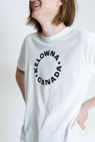 White/Black 'Kelowna • Canada' T-Shirt