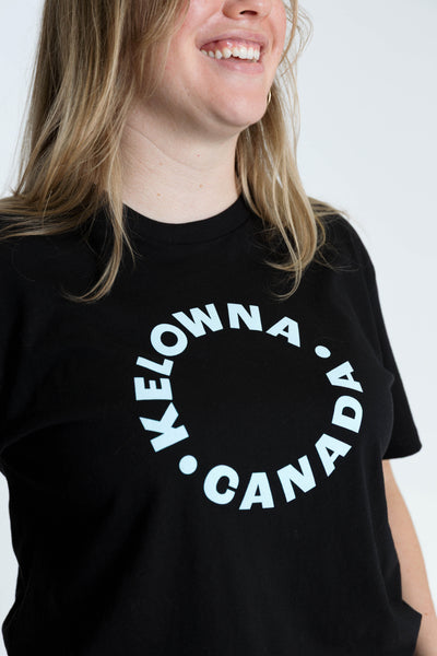 Black/Blue 'Kelowna • Canada' T-Shirt