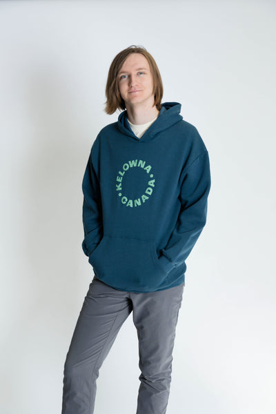 Sea Blue/Light Green 'Kelowna • Canada' Hoodie