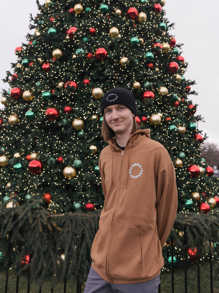 Caramel/Blue 'Kelowna • Canada' Zip Hoodie