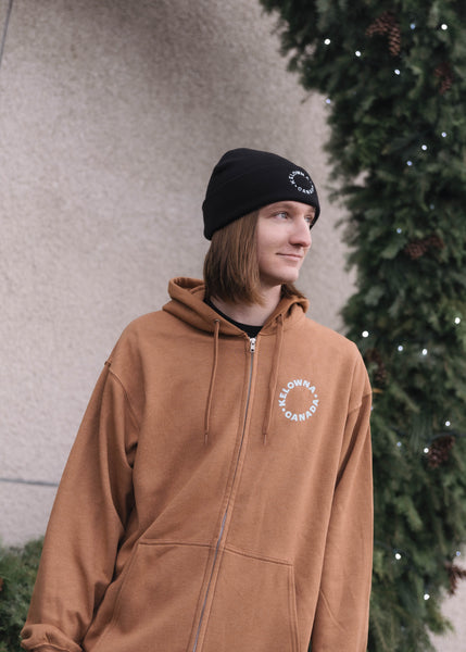 Caramel/Blue 'Kelowna • Canada' Zip Hoodie