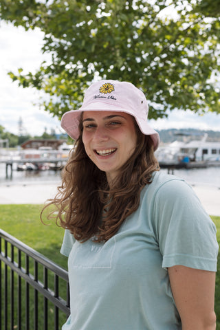 Pink 'Kelowna Sunflower' Bucket Hat