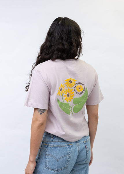Blush Pink Arrowleaf Crop T-Shirt