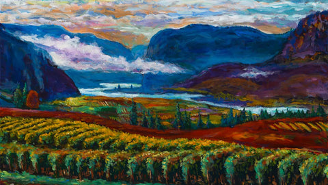 Across Blue Mountain Print