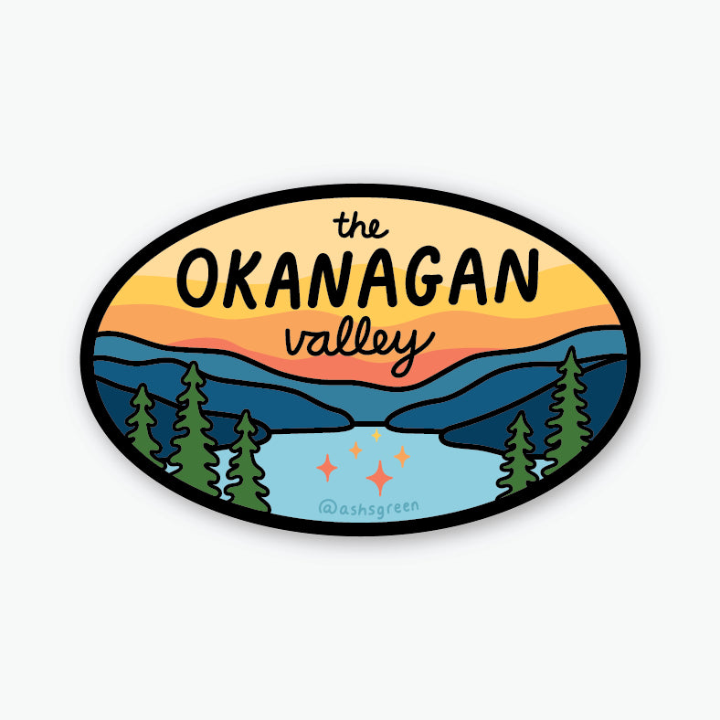 'The Okanagan Valley' Sticker