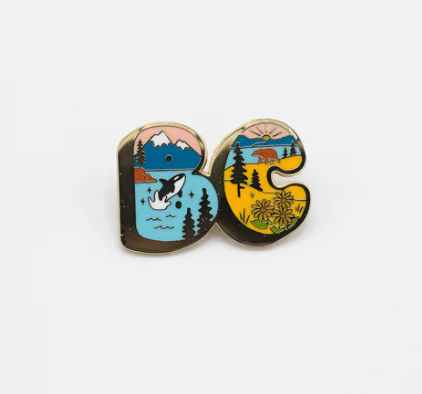 'BC' Enamel Pin
