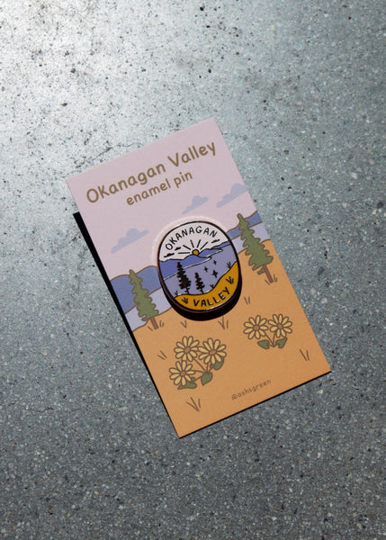 'Okanagan Valley' Enamel Pin