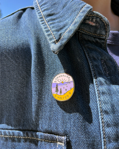'Okanagan Valley' Enamel Pin