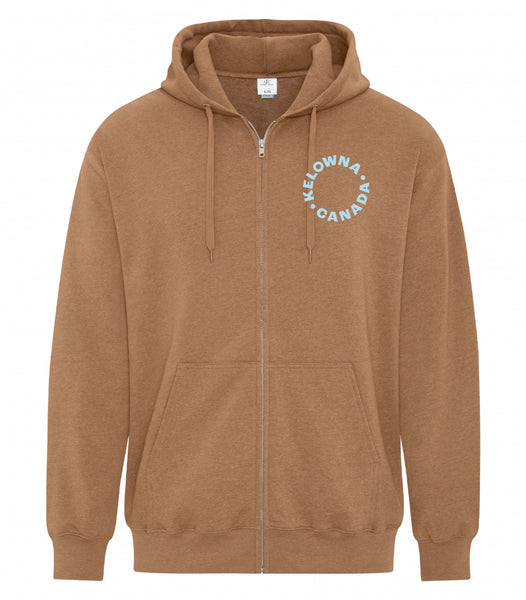 Caramel/Blue 'Kelowna • Canada' Zip Hoodie