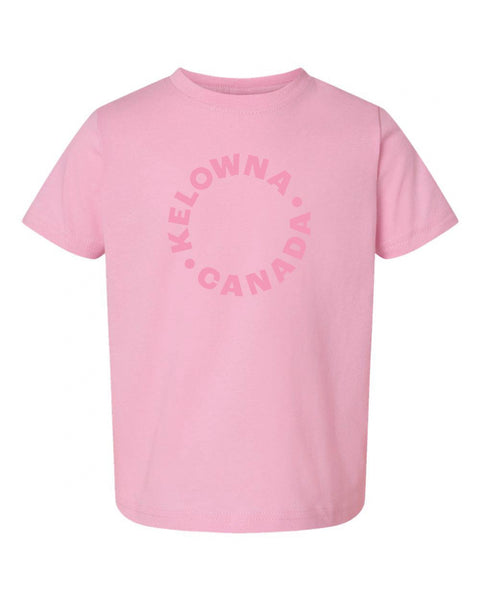 Pink/Pink 'Kelowna • Canada' Toddler T-shirt