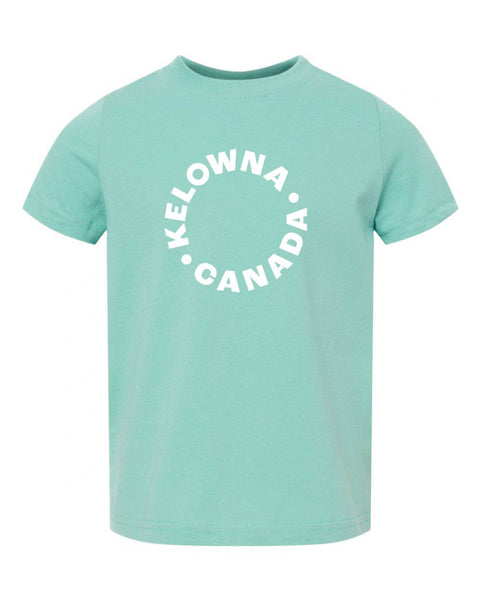 Teal/White 'Kelowna • Canada' Toddler T-shirt