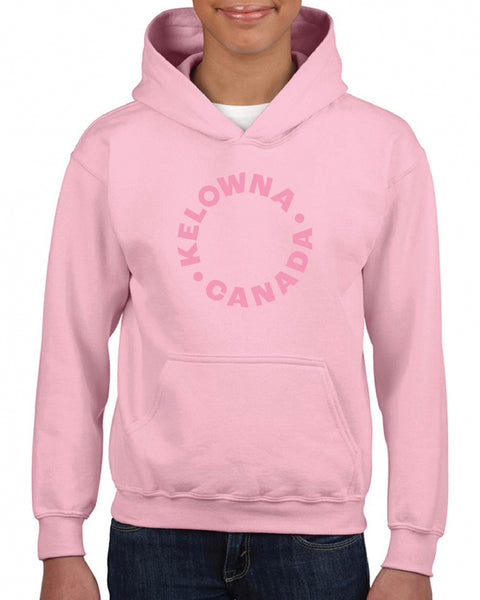 Pink/Pink 'Kelowna • Canada' Youth Hoodie