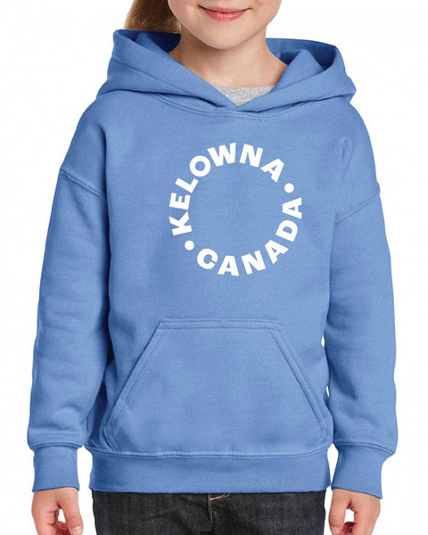 Blue/White 'Kelowna • Canada' Youth Hoodie