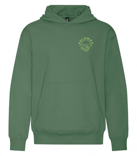 Balsam Green/Green 'Kelowna Mountain Wave' Hoodie