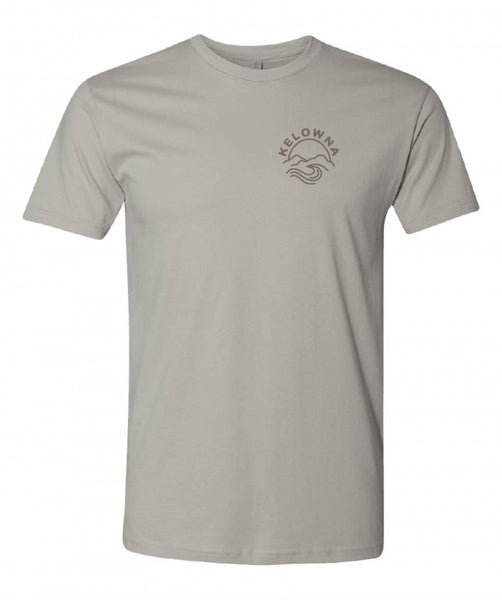 Light Grey/Smudge 'Kelowna Mountain Wave' T-Shirt