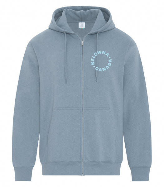 Stone Blue/Blue 'Kelowna • Canada' Zip Hoodie